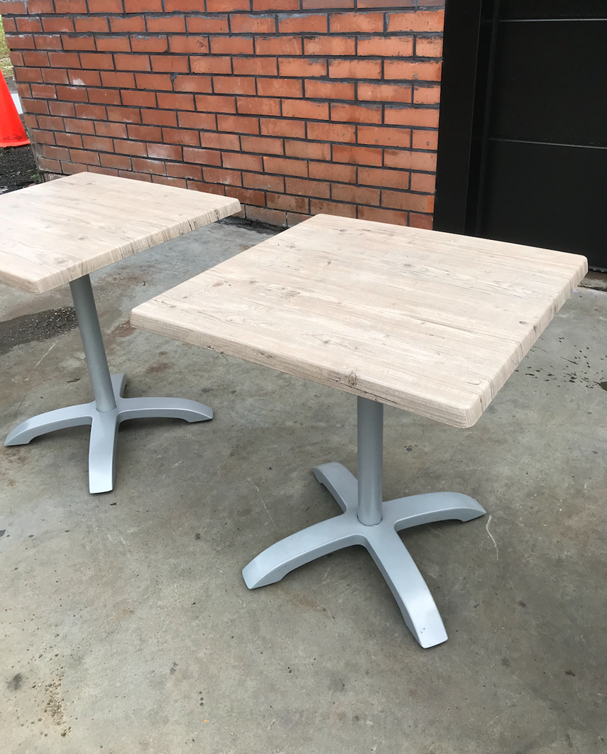 Verhuur bistro-tafels 70 x 70 cm